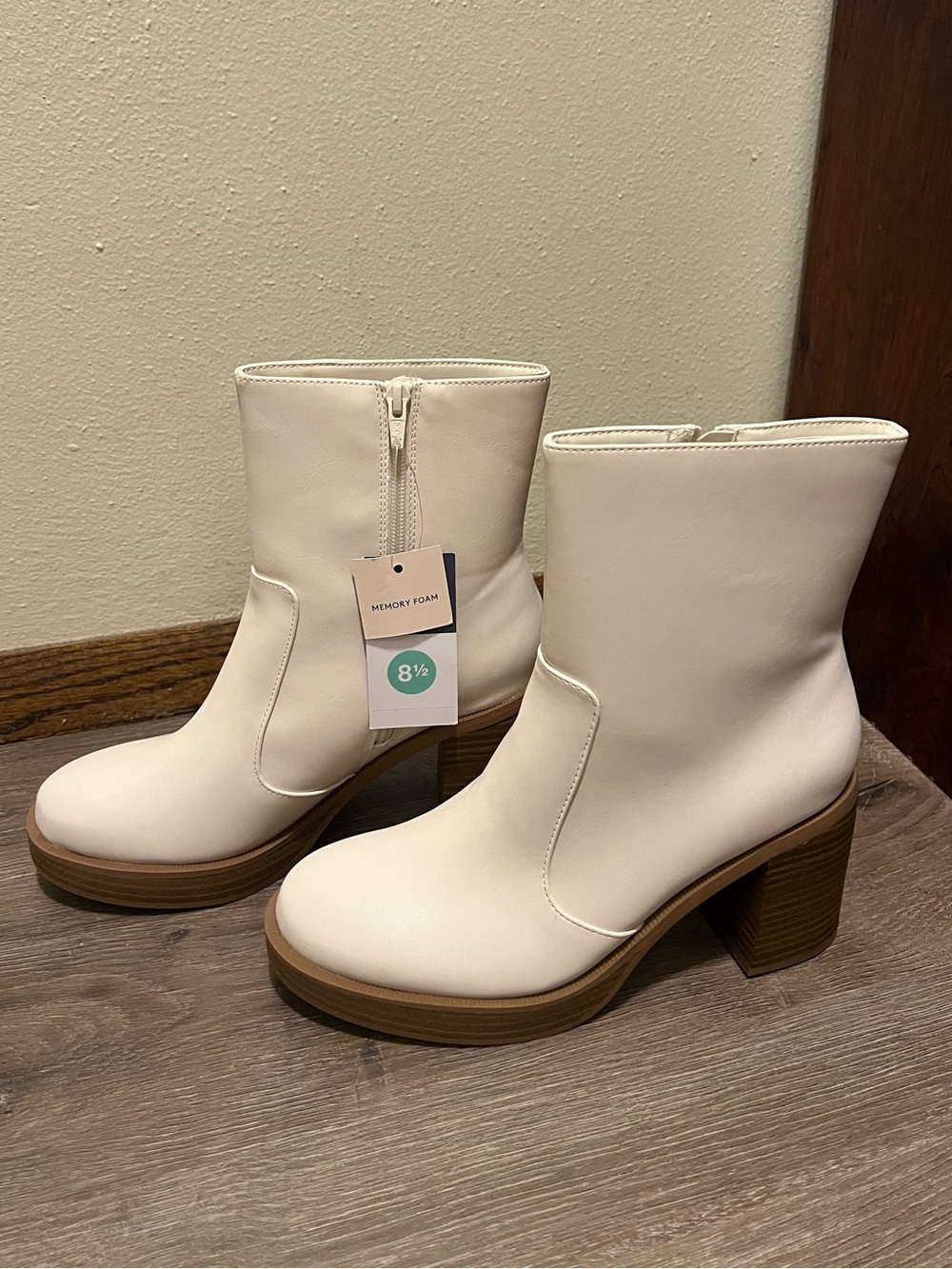Off-White Universal Thread Platform Block Heel Ankle Boots